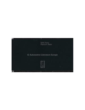 2006 Rolls Royce Phantom Black Brochure Engels, Nieuw