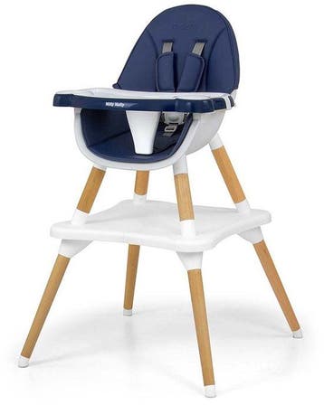 MILLY MALLY - 2in1 Eetkamerstoel Malmo marineblauw, Verzenden, Nieuw