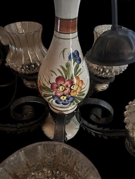 Lustre - Fer forgé, Antiquités & Art, Curiosités & Brocante