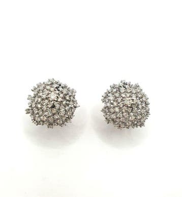 Boucles doreilles - 18 carats Or blanc - 1.90ct. tw., Handtassen en Accessoires, Nieuw