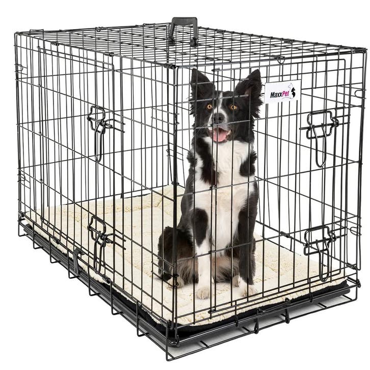 MaxxPet Hondenbench met Plaid - Zwart - Incl. Plaid - 107..., Animaux & Accessoires, Caisses pour chiens, Enlèvement ou Envoi