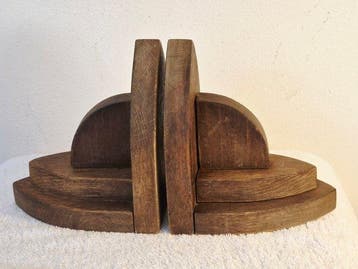 Boekensteunen (2) - Hout - Amsterdamse school