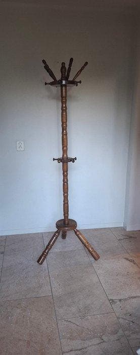 Kapstok - hout eiken - 15 knoppen elke laag 5, Antiek en Kunst