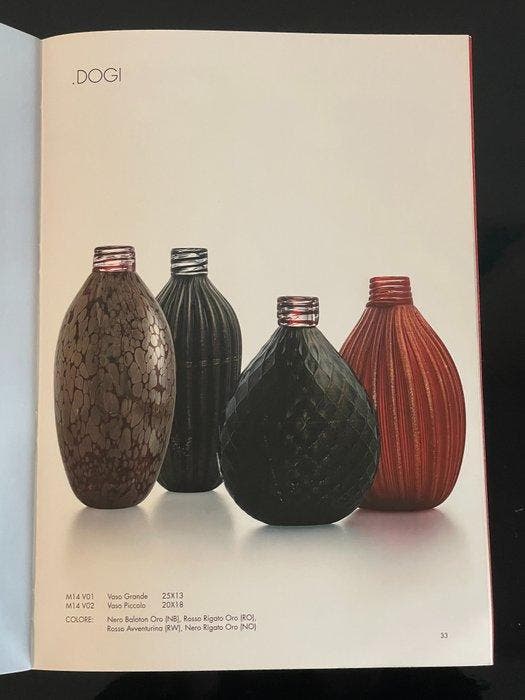 Murano - Carlo Nason - Vaas - N14 V02 - Glas - DOGI, Antiquités & Art, Antiquités | Verre & Cristal