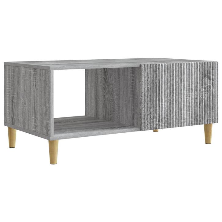 vidaXL Salontafel Grijs sonoma 90 x 50 x 40 cm Bewerkt hout, Huis en Inrichting, Tafels | Salontafels, Nieuw, Verzenden