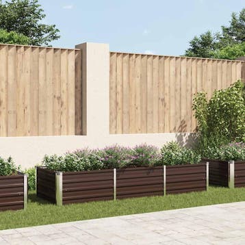 vidaXL Plantenbak verhoogd 240x80x45 cm gegalvaniseerd staal, Verzenden, Nieuw