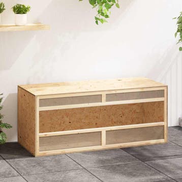 vidaXL Terrarium 120x50x50 cm bewerkt hout, Verzenden