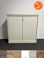 Roldeurkast - Ahrend - 120x120x45cm - wit met metalen roldeu, Ophalen of Verzenden, Kast