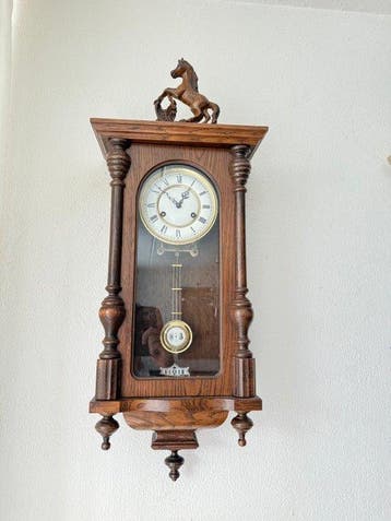 Regulateur wandklok - Hout - 1920-1930, Antiek en Kunst