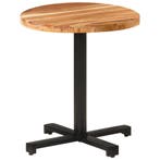 vidaXL Bistrotafel rond Ø70x75 cm massief acaciahout, Verzenden, Nieuw