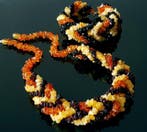Ambre Ensemble de bijoux en ambre baltique naturel : collier