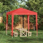 vidaXL Partytent 200 x 200 x 240 cm Rood PE en staal, Verzenden, Nieuw