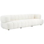 Flamant Bouclé Bank Dallas - 4-Zitszetel of meer - Nieuw in, Stof, 100 tot 125 cm, Verzenden, 300 cm of meer