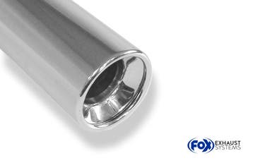 FOX Opel Kadett E-CC einddemper Ø63,5mm - 1x90 Type 24, Verzenden