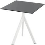 Inklapbare Tafel | INFINITY | HPL/RVS | Zwart Blad | Wit, Verzenden, Nieuw in verpakking