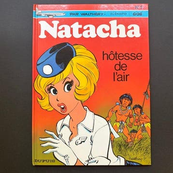 Natacha T1 + dédicace - C - 1 Album - Herdruk - 1987, Livres