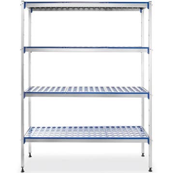 Opbergrek | Aluminium/Kunststof | 4 Schappen |, Verzenden, Nieuw in verpakking