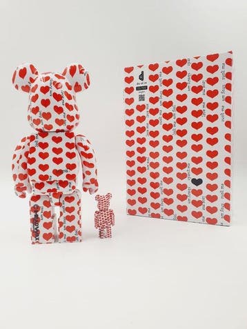 Medicom Toy x Amplifier - Be@rbrick Amplifier Chrome 100