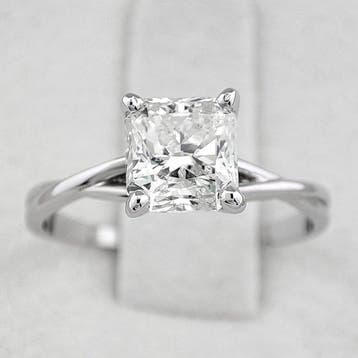 Bague - 14 carats Or blanc - 1.46ct. tw. Diamant (Naturelle), Nieuw