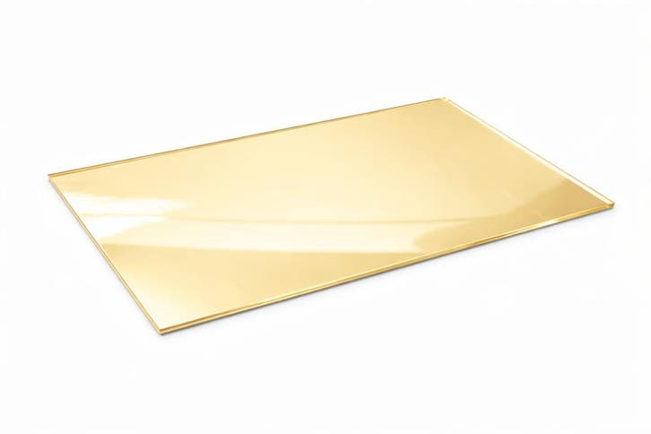 Lichtgoudkleurige acrylplaatspiegel voor (laser)snijden en, Doe-het-zelf en Bouw, Gereedschap | Overige machines, Nieuw, Verzenden