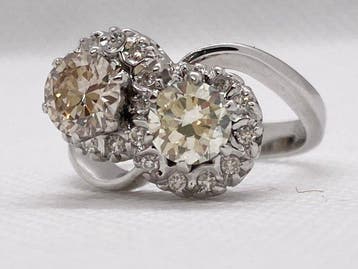 Pala Diamond - Statement ring - contrarie’ - 18 karaat
