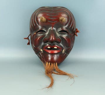Noh masker - Papier, textiel, hennep, gips, klei, enz. -
