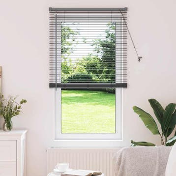 vidaXL Venetiaanse jaloezie Donkergrijs 175 x 75 cm 25 mm, Verzenden