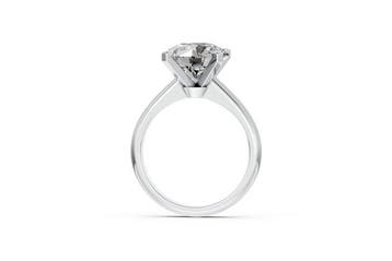 Bague - 14 carats Or blanc - 4.01ct. tw. Diamant (Cultivé en, Nieuw