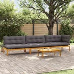 vidaXL 4 Stuk Tuinpallet Sofa Eenheden Massief Acacia Hout, Verzenden, Nieuw