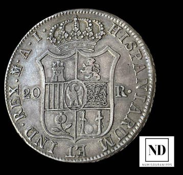 Espagne. Joseph Bonaparte. 8 Reales 1810 - Madrid, Postzegels en Munten