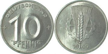10 Pfennig Ddr 1949a, Verzenden, België