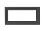 PVC kiep b100xh50 cm Antraciet, Gevelraam of Ruit, Minder dan 80 cm, 80 tot 120 cm, Nieuw