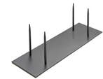 Metaalstaander metalen pin standaard 4 pinnen zwart 40x13x13, Nieuw