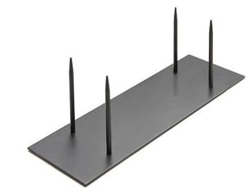 Metaalstaander metalen pin standaard 4 pinnen zwart 40x13x13, Nieuw
