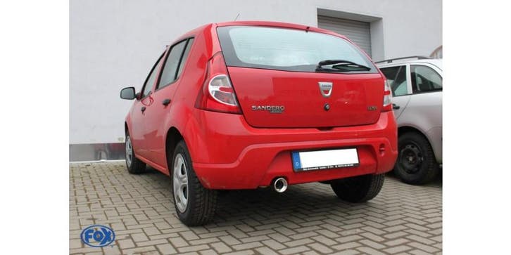 FOX Dacia Sandero eindpijp op origineel ESD - 1x90 type 13, Autos : Pièces & Accessoires, Systèmes d'échappement, Envoi