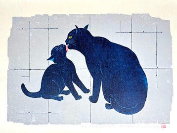 Cat Series 213 Skinship ( 213 ) - Blue Cat -