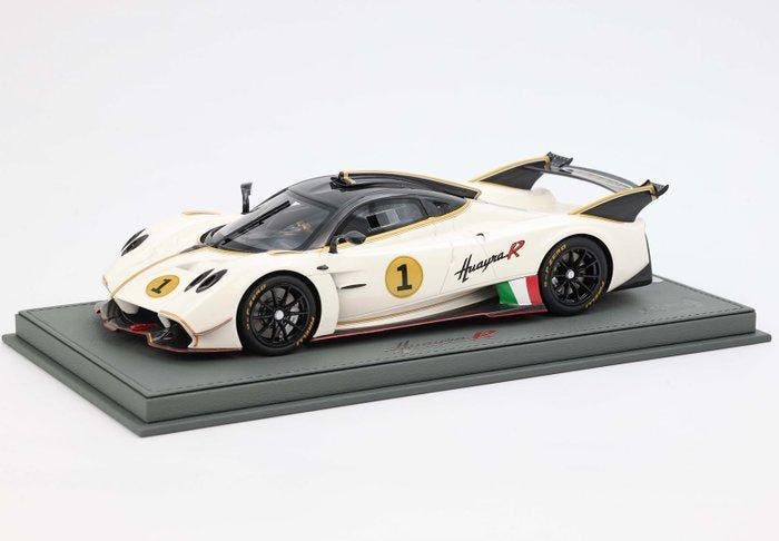 BBR 1:18 - Model sportwagen - Pagani Huayra R Bianco, Hobby & Loisirs créatifs, Voitures miniatures | 1:5 à 1:12