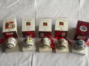 Hutschenreuther, Weihnachtskugeln, Jahreskugeln, limitiert,, Diversen, Nieuw