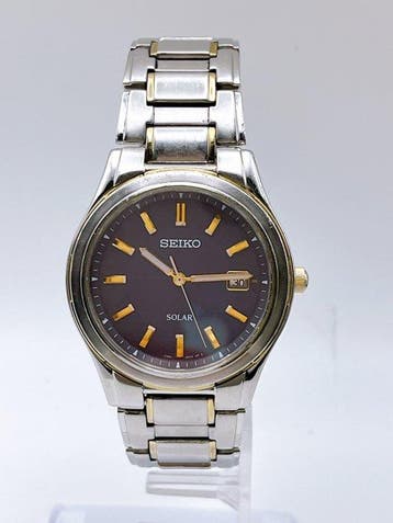 Seiko - Solar - Zonder minimumprijs - V145-0BK0 - Heren -