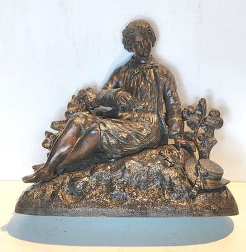 sculptuur, MAGNIFIQUE SCULPTURE DÉCORATIVE – JEUNE