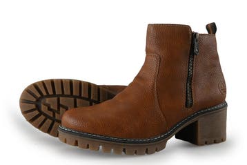 Rieker Enkellaarzen in maat 40 Cognac, Kleding | Dames, Schoenen, Overige kleuren, Verzenden, Lage of Enkellaarzen, Zo goed als nieuw