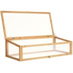 tectake Houten kweekbak voor hoge plantenbak 115x53x34cm - b, Verzenden, Nieuw