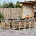 vidaXL 13-delige Tuinset met kussens poly rattan gemengd, Verzenden, Nieuw, Tuinset