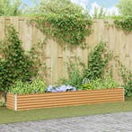 vidaXL Verhoogde plantenbak Lichtbruin 290 x 50 x 36 cm, Verzenden, Nieuw