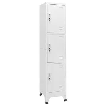 vidaXL Lockerkast met 3 vakken 38x45x180 cm, Verzenden, Nieuw
