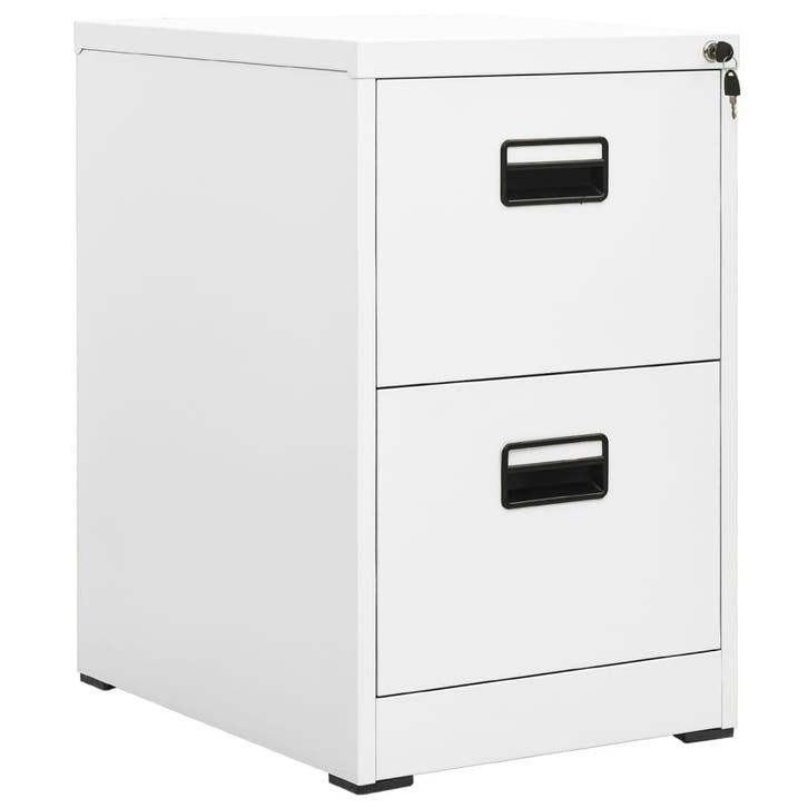 vidaXL Archiefkast 46x62x72,5 cm staal wit, Huis en Inrichting, Kasten | Overige, Nieuw, Verzenden