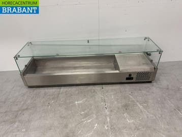 RVS Opzetvitrine Opzet koelvitrine saladiere 5 x 1/3 en 1 x, Ophalen of Verzenden, Nieuw in verpakking
