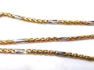 Collier - 18 carats Or jaune, Or blanc, Bijoux, Sacs & Beauté