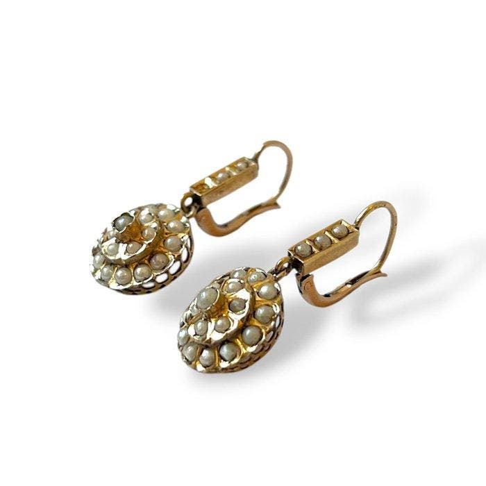 Oorbellen - 18 karaat Geel goud, Bijoux, Sacs & Beauté, Boucles d'oreilles