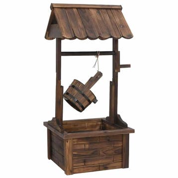 Wensfontein Vurenhout 112cm | 59% korting! Retour deal, Verzenden, Gebruikt, Overige materialen, Fontein